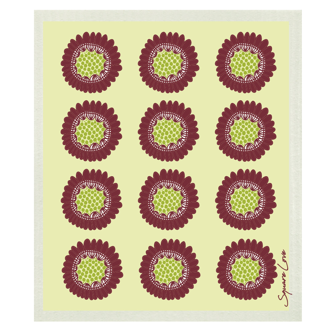 Fleurs Md Swedish Dishcloth 25x30 cm