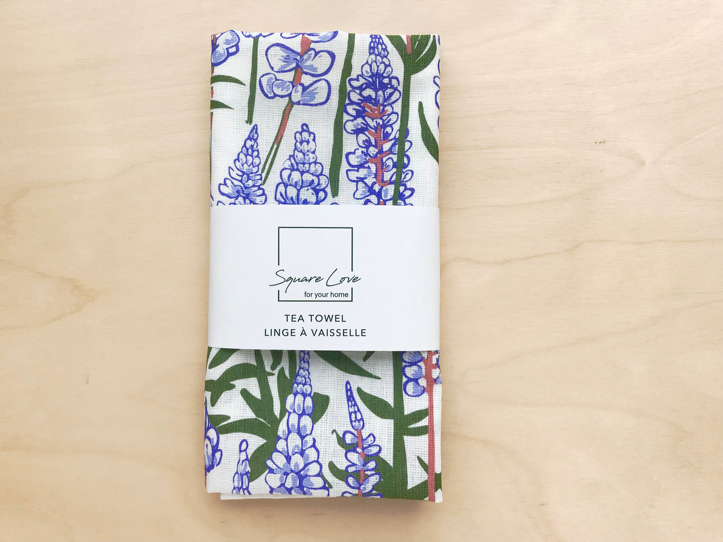 Lupine Linen Blend Tea Towel