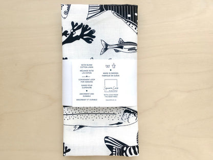Fish Pond Linen Blend Tea Towel