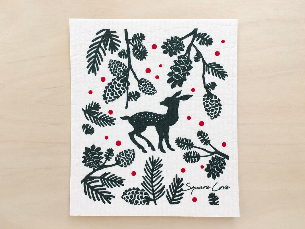 Fawn Swedish Dishcloth