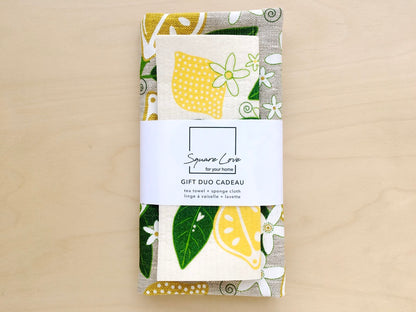 Lemons Gift Duo | 100% Linen