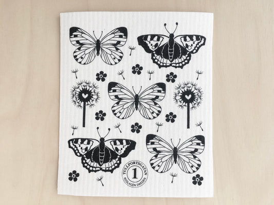 Butterflies Swedish Dishcloth