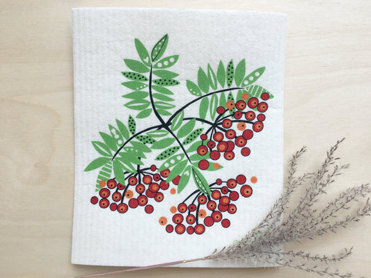 Ashberries Swedish Dishcloth