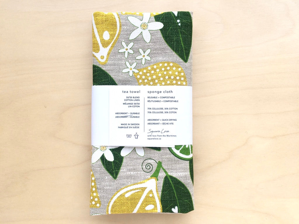 Lemons Gift Duo | 100% Linen