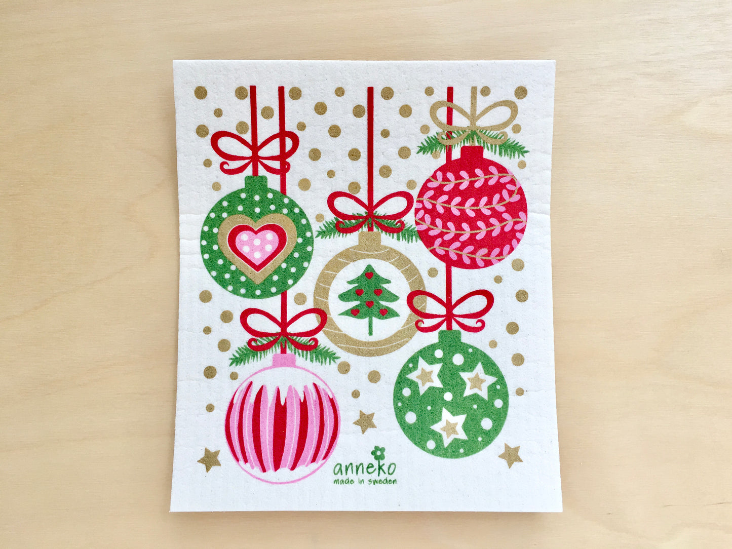 Baubles Swedish Dishcloth