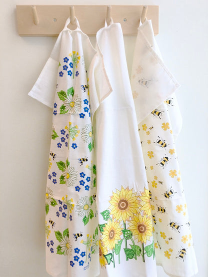 Sunflowers Linen Blend Tea Towel