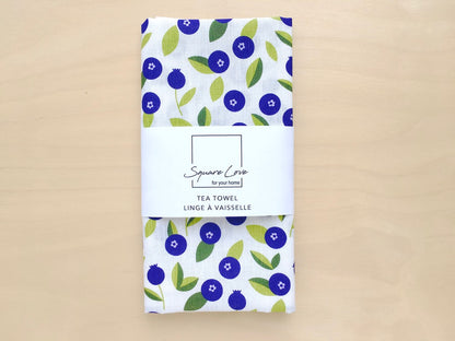 Blueberry Linen Blend Tea Towel