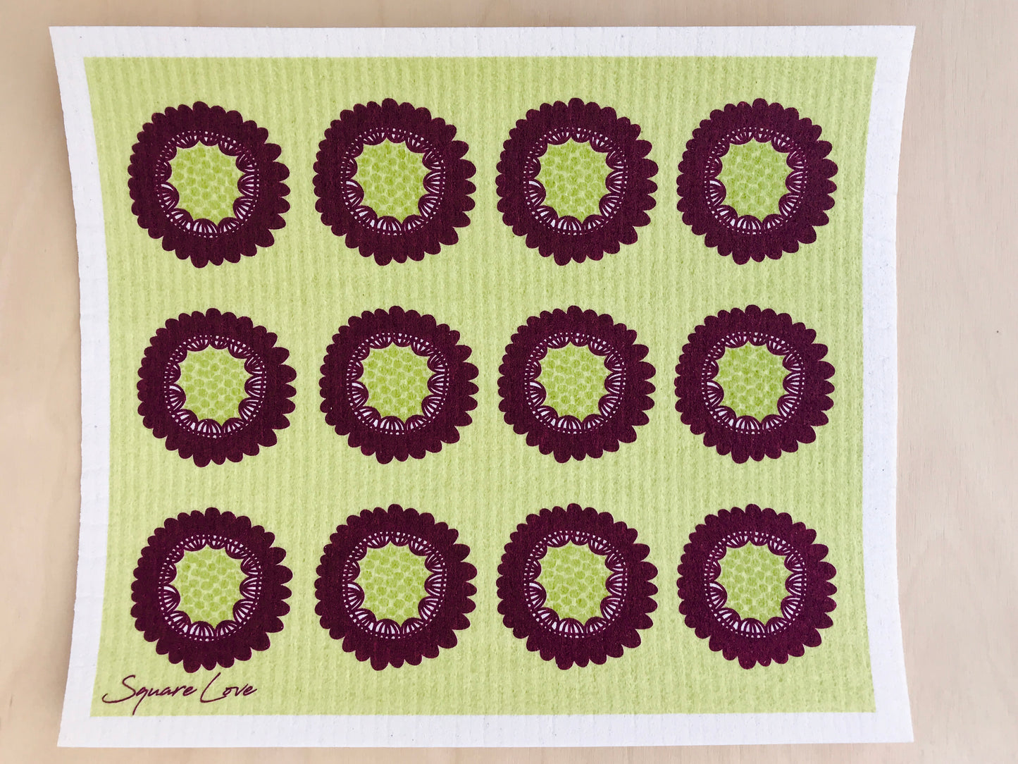 Fleurs Md Swedish Dishcloth 25x30 cm