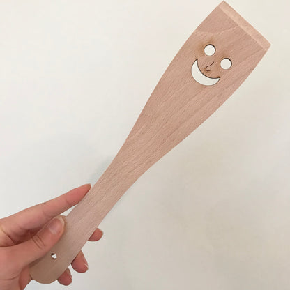 Wooden Happy Spatula