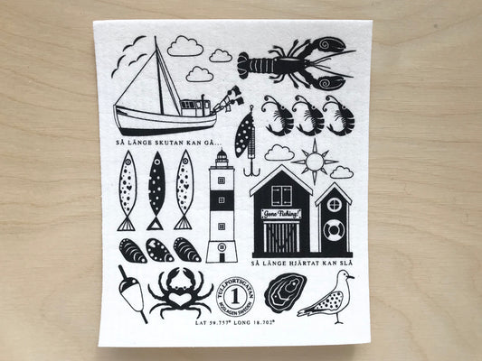 Fishing Swedish Dishcloth