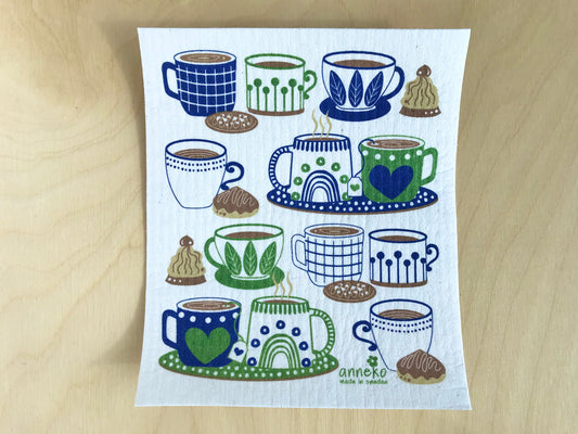 Fika Swedish Dishcloth