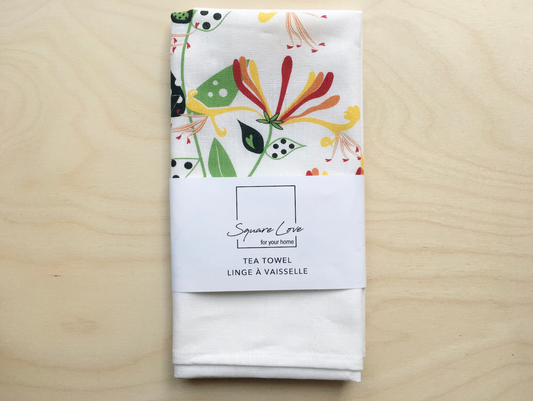 Honeysuckle Linen Blend Tea Towel