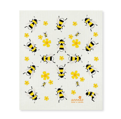 Bees Swedish Dishcloth