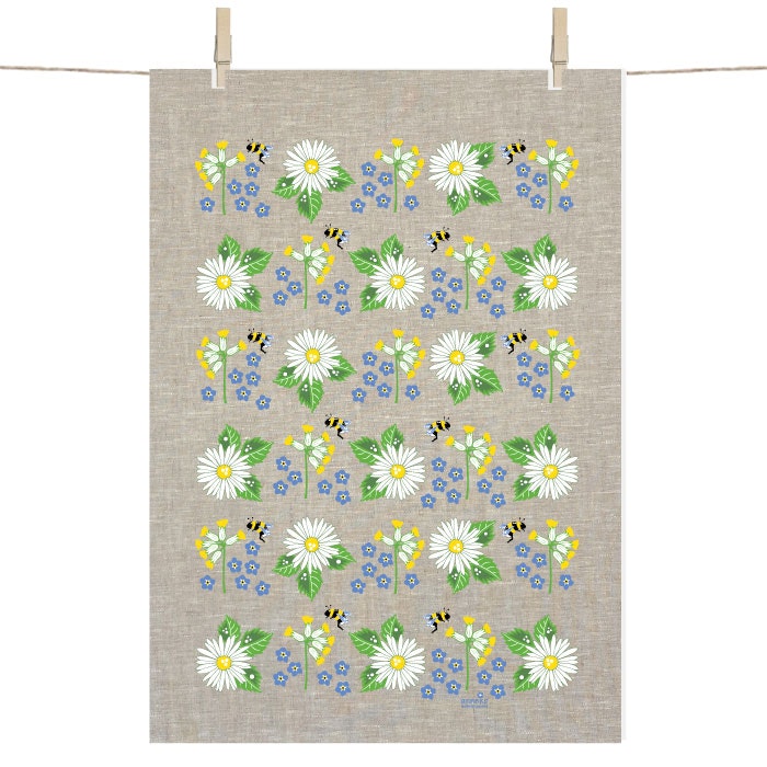 Blooms Tea Towel - 100% Linen