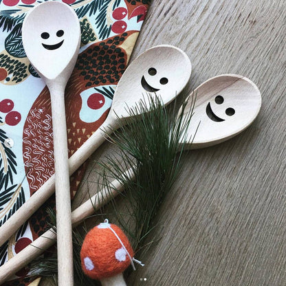 Wooden Happy Spoon