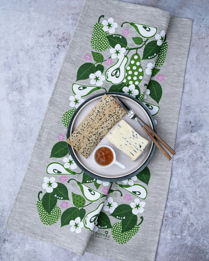 Pears Tea Towel - 100% Linen