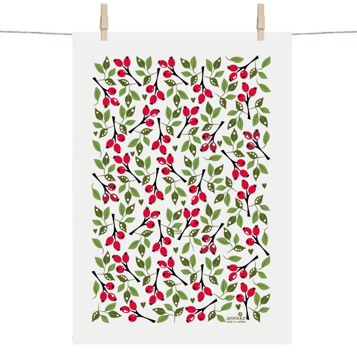 Rose Hip Linen Blend Tea Towel